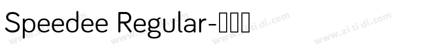 Speedee Regular字体转换